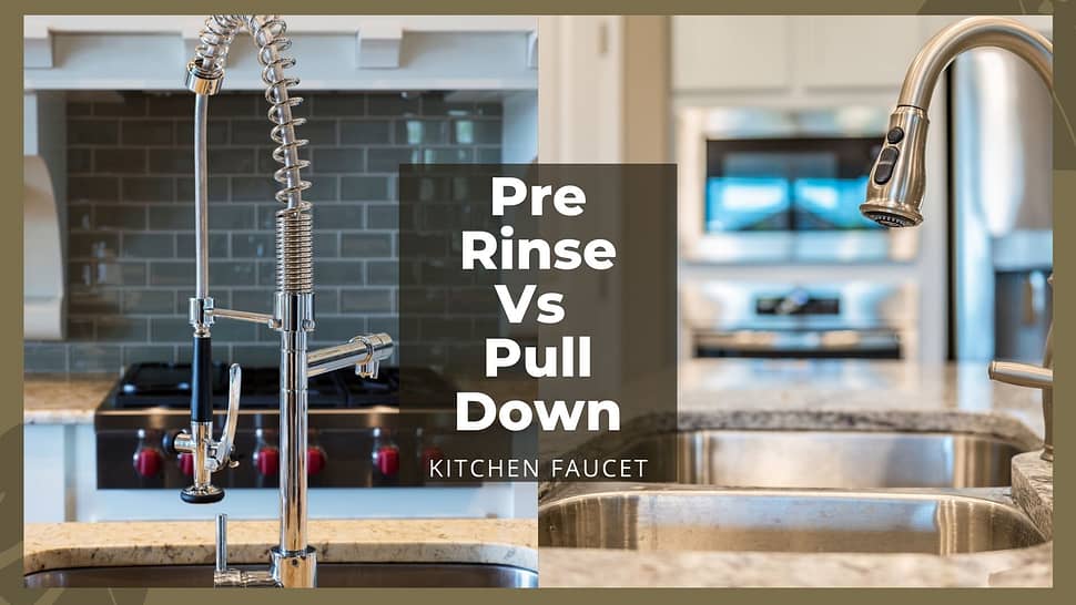 Pre Rinse vs pull Down faucet