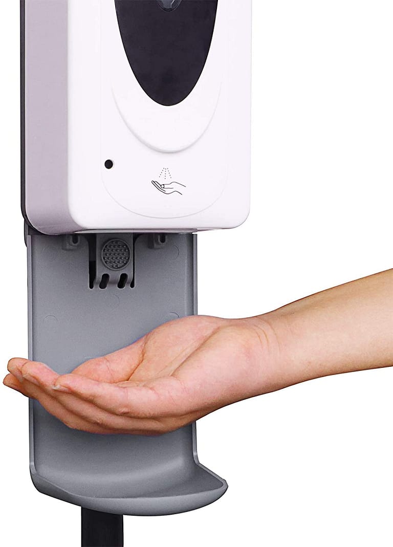 Automatic Hand Sanitizer Dispenser with Steel Stand Touchless Hand Sanitizer Station and Drip Catcher