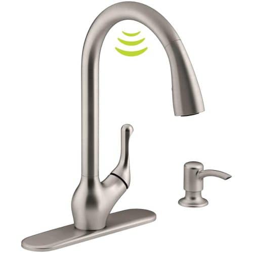 Kohler K-R78035-SD-VS Barossa Kitchen Sink Faucet, Vibrant Stainless